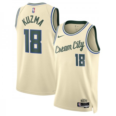 Dres Milwaukee Bucks Kyle Kuzma Nike 2025-26 City Edition Bijela Swingman